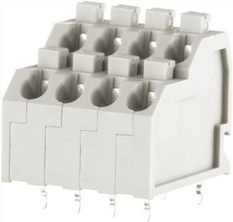 Dvovrstni vzmetni konektor brez vijakov 5,0 mm