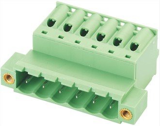 Pravokotni vzmetni konektor, ženski-moški vtič